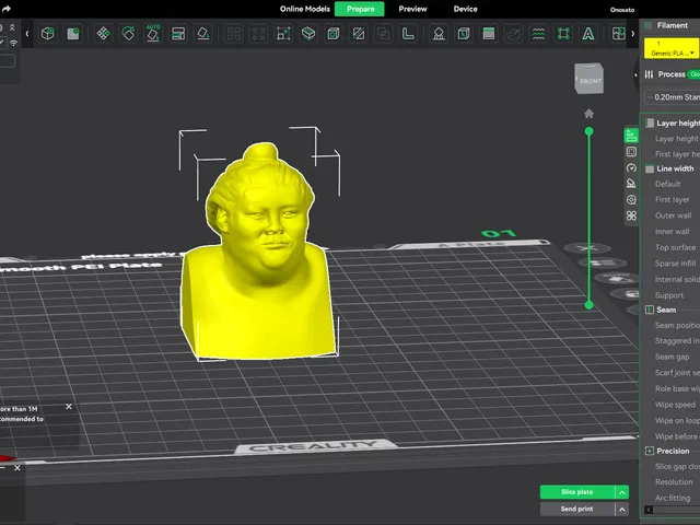 Yokozuna Onosato Daiki Bust