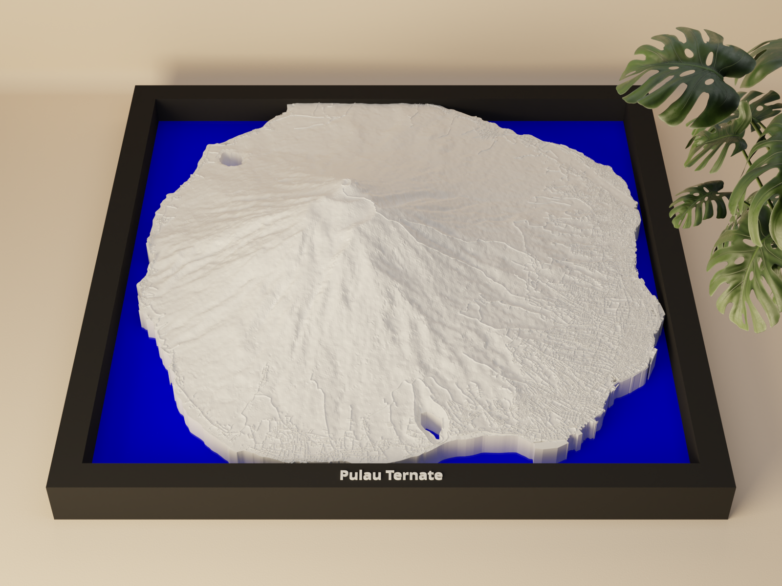 Pulau Ternate, Indonesia - 3D Miniature