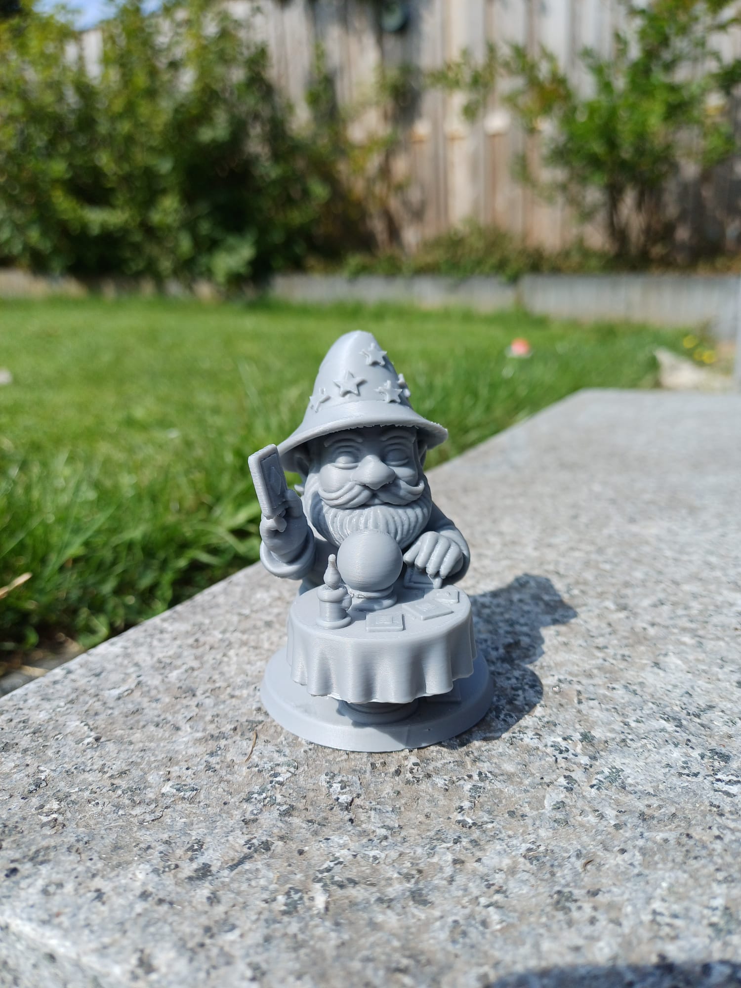 Mystic Gnome Fortune‑Teller – Cards & Crystal Ball