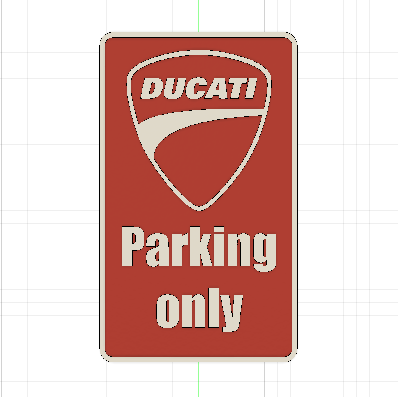 Ducati parking only