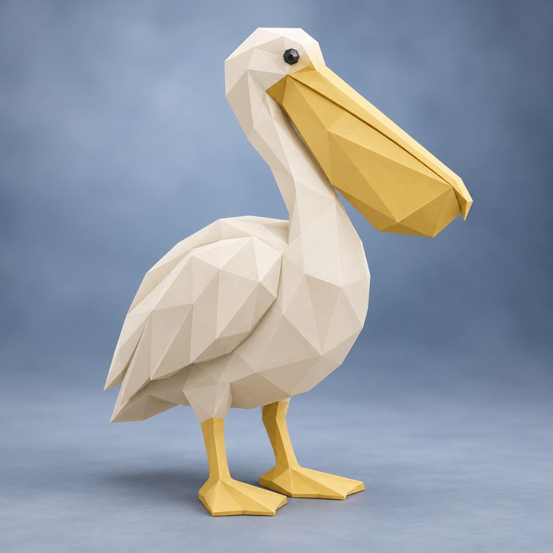 Low Poly Pelican by 3DPrintables | Download free STL model | Printables.com