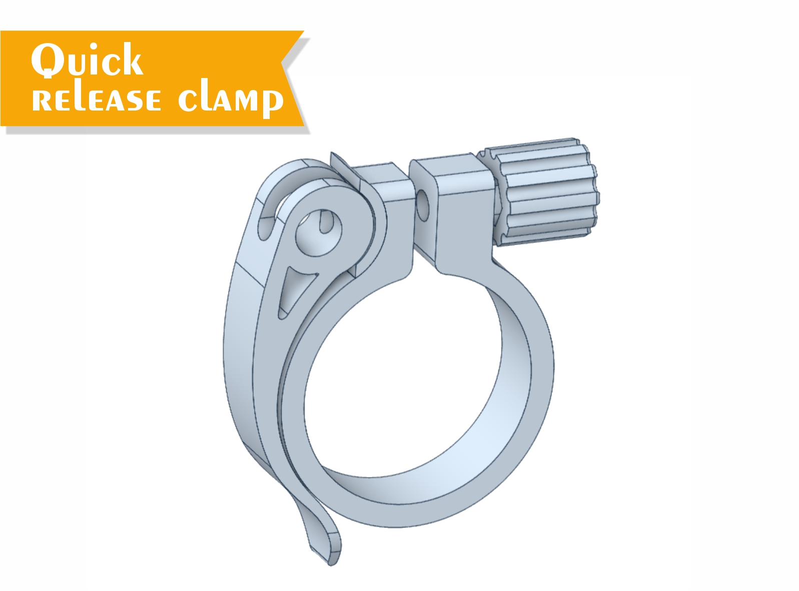 Miniatura 2 do modelo 3D Quick release clamp