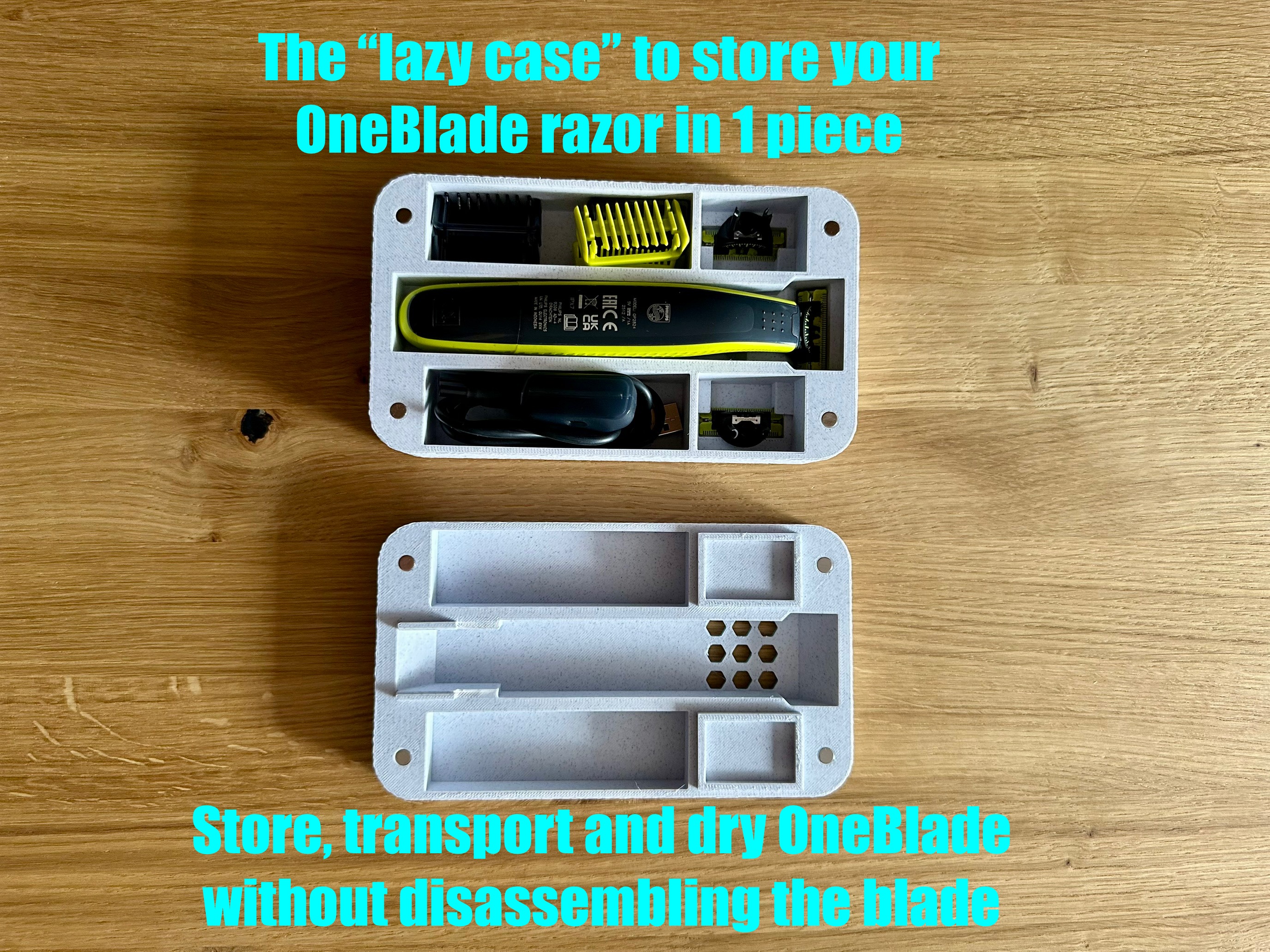 Philips OneBlade 1-piece razor (lazy) case