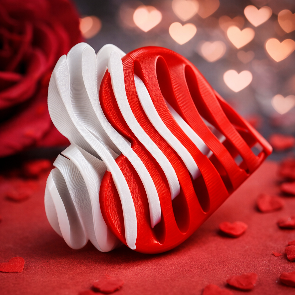 Fidget toy coeur de la saint Valentin