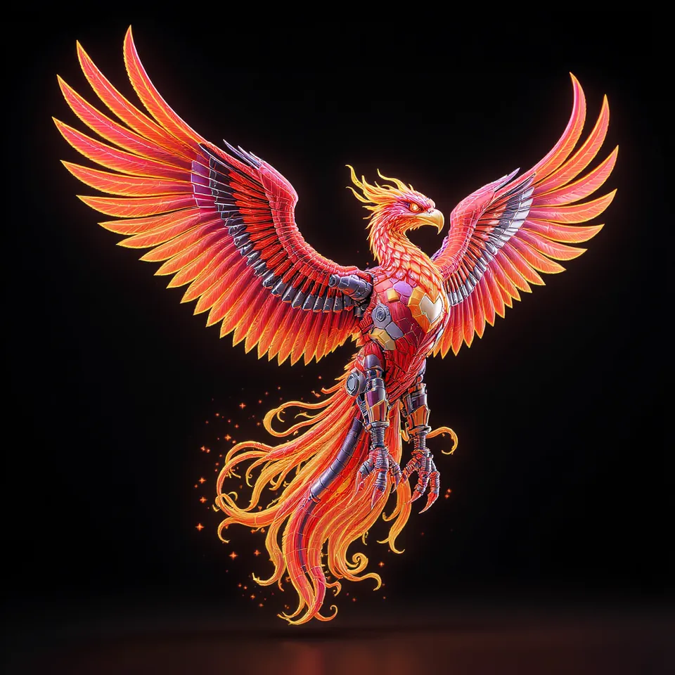 Steampunk Mechanical Phoenix by Roland Brandt | Download STL model