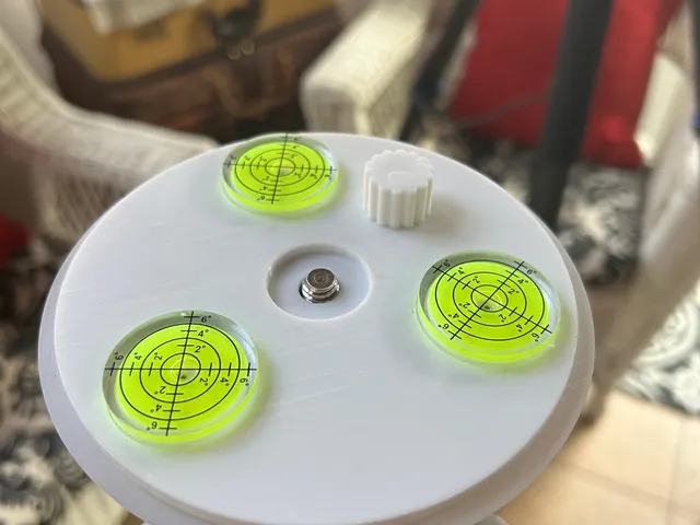 3 point leveling plate for any Tripod, head mount