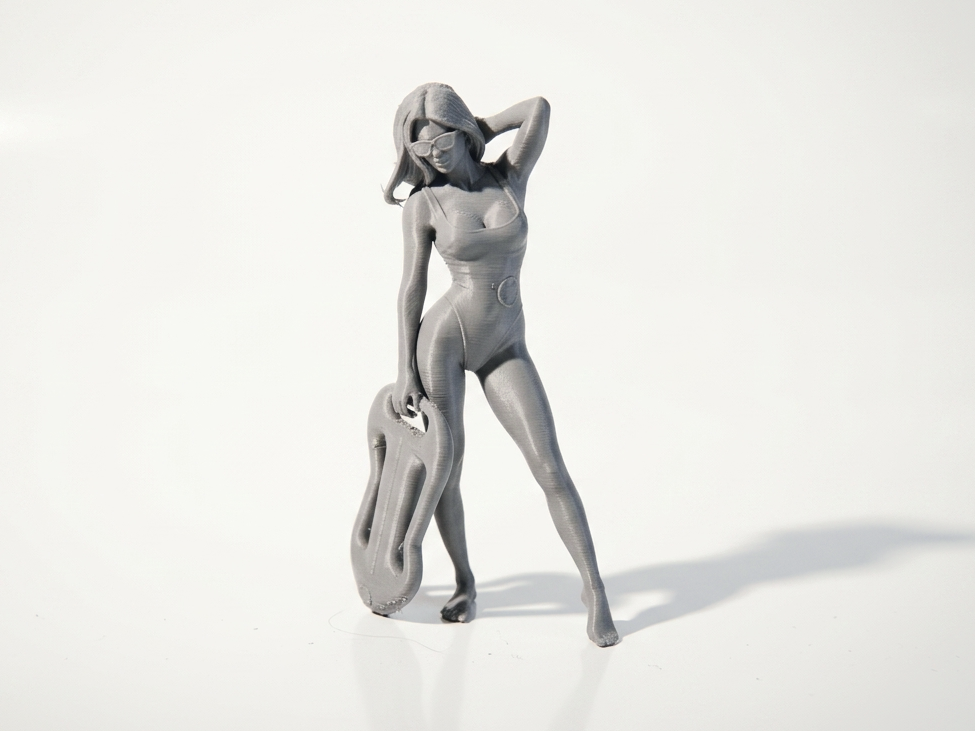 Lady Carrying Floater Figurine Female Figure 3D Printable