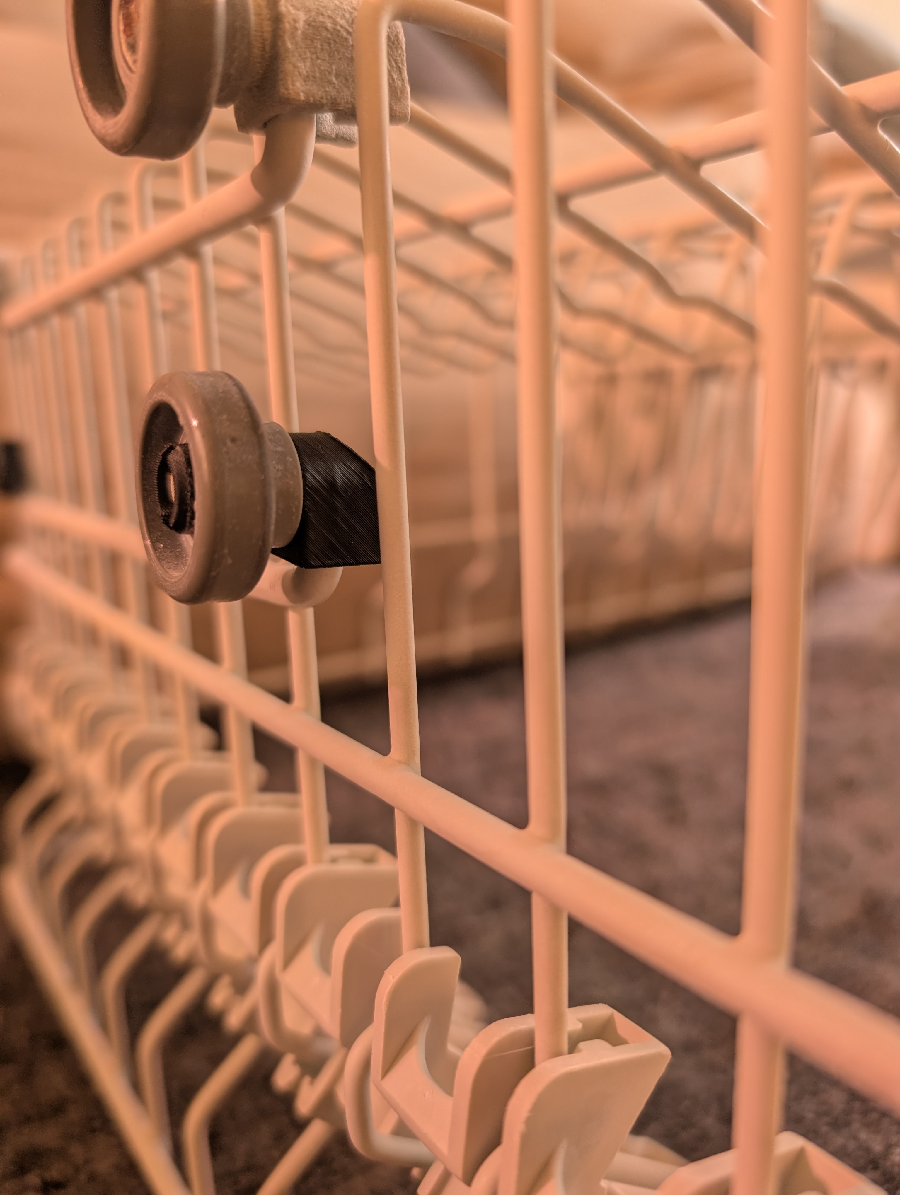 Short Wheel Mount for Zanussi Dishwashers