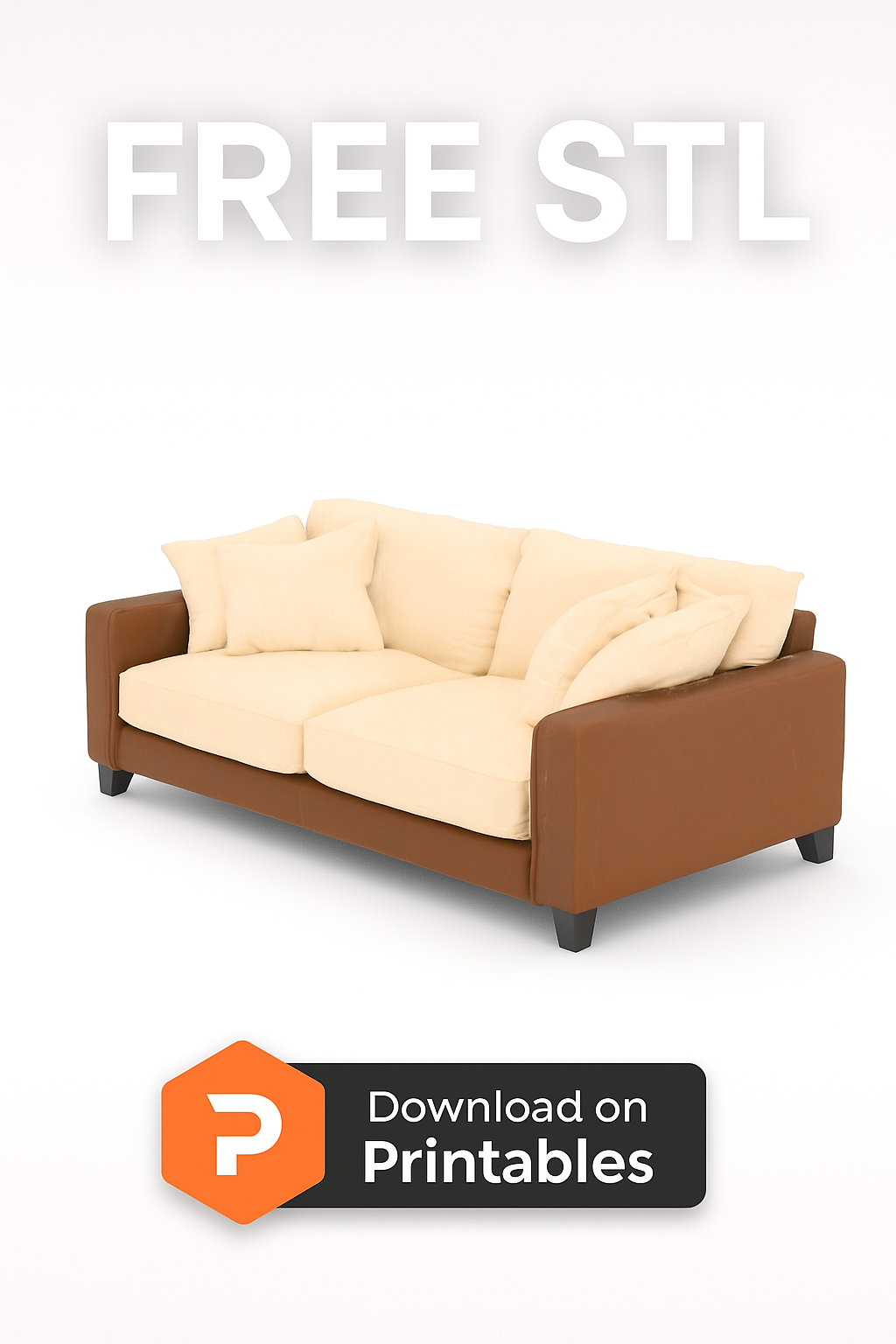Comfy Couch – 3D Printable Model