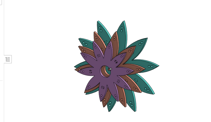 Flower wind chimes