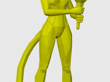 Low-poly catgirl 1