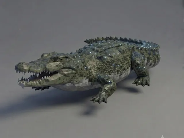 Low Poly Crocodile