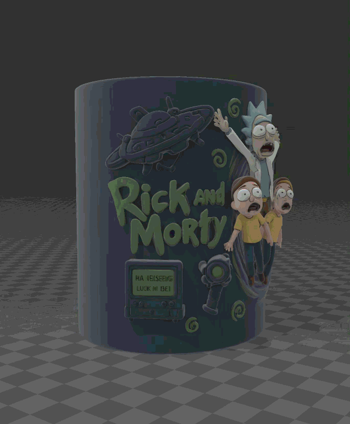 Rick and Morty pen holder