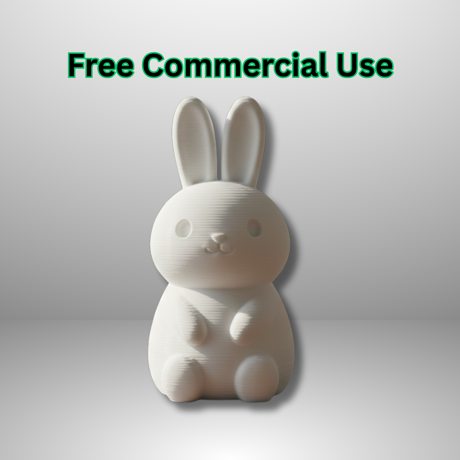 Cute Sitting Bunny Figure