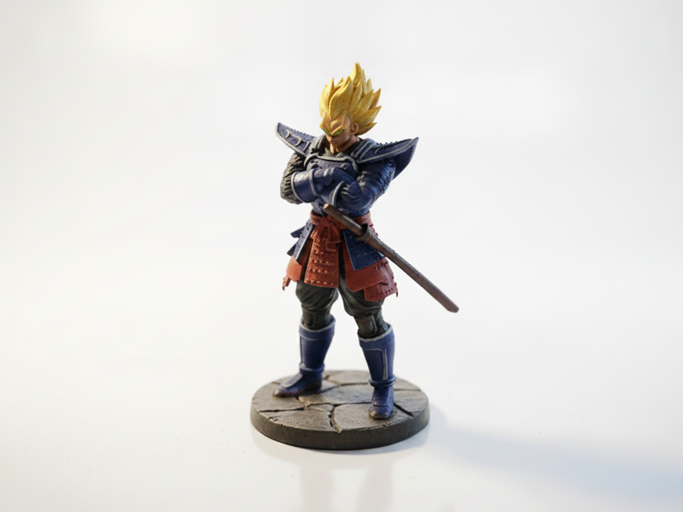 Vegeta Samurai Figurine Anime Manga 3D Printable