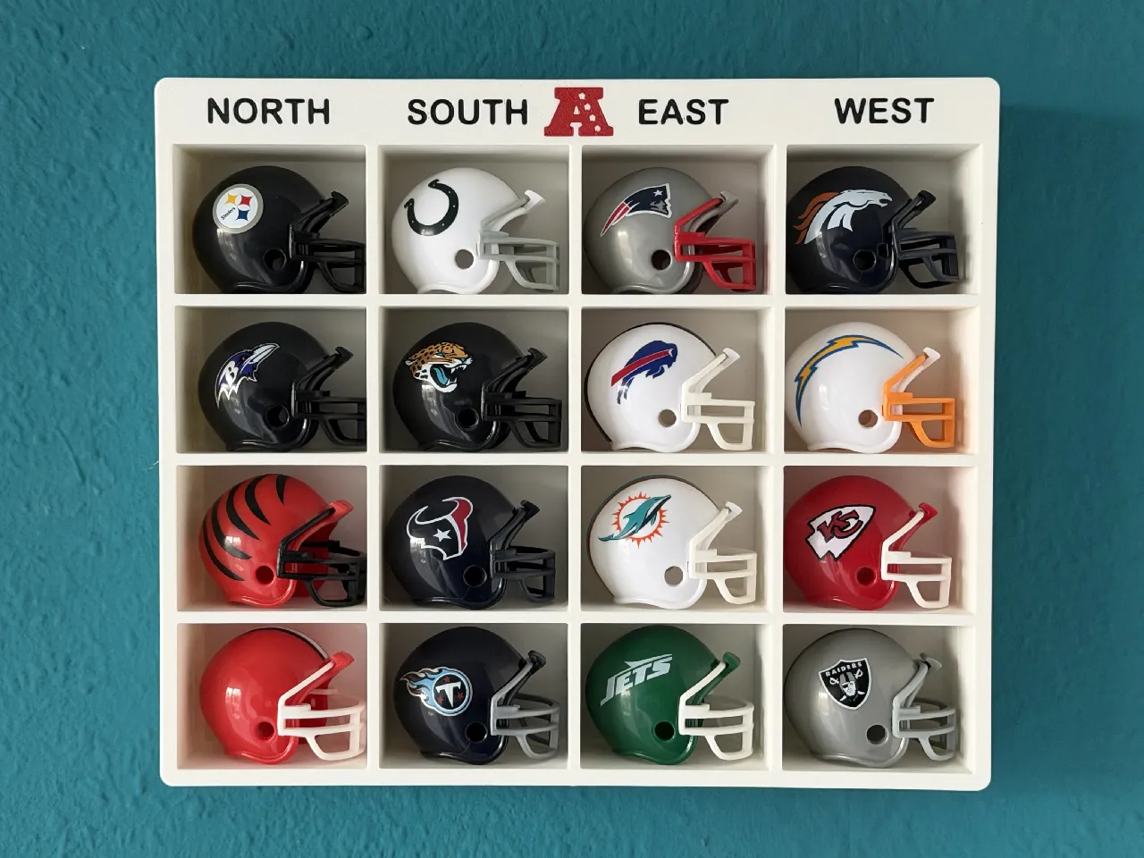 NFL Mini Helmet Tracker Display AFC & NFC by schiko | Download