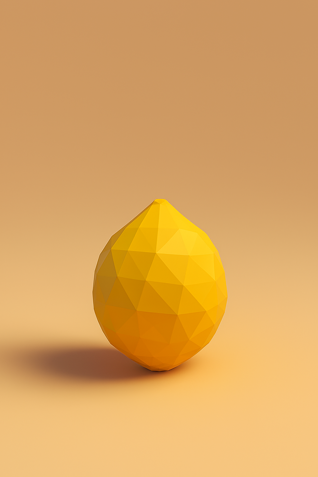 Low Poly Lemon 3D Model