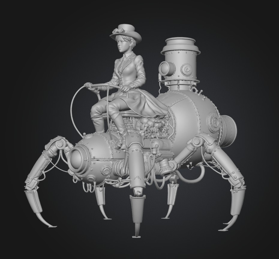 Brass Spider Rider