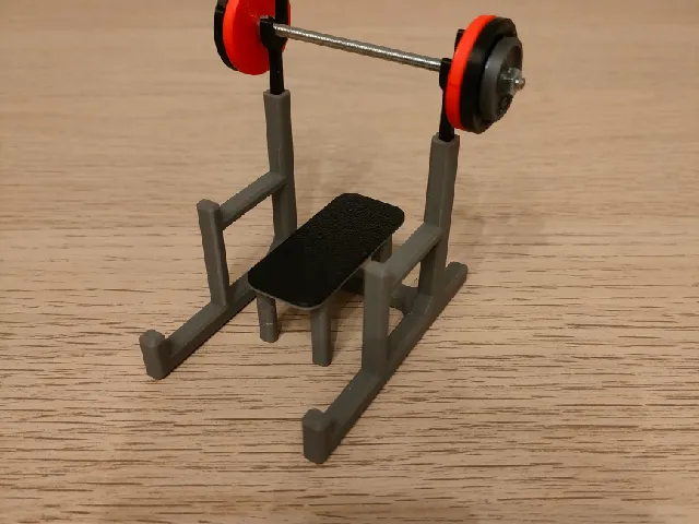 Mini Bench Press Phone Stand & Business Card Holder