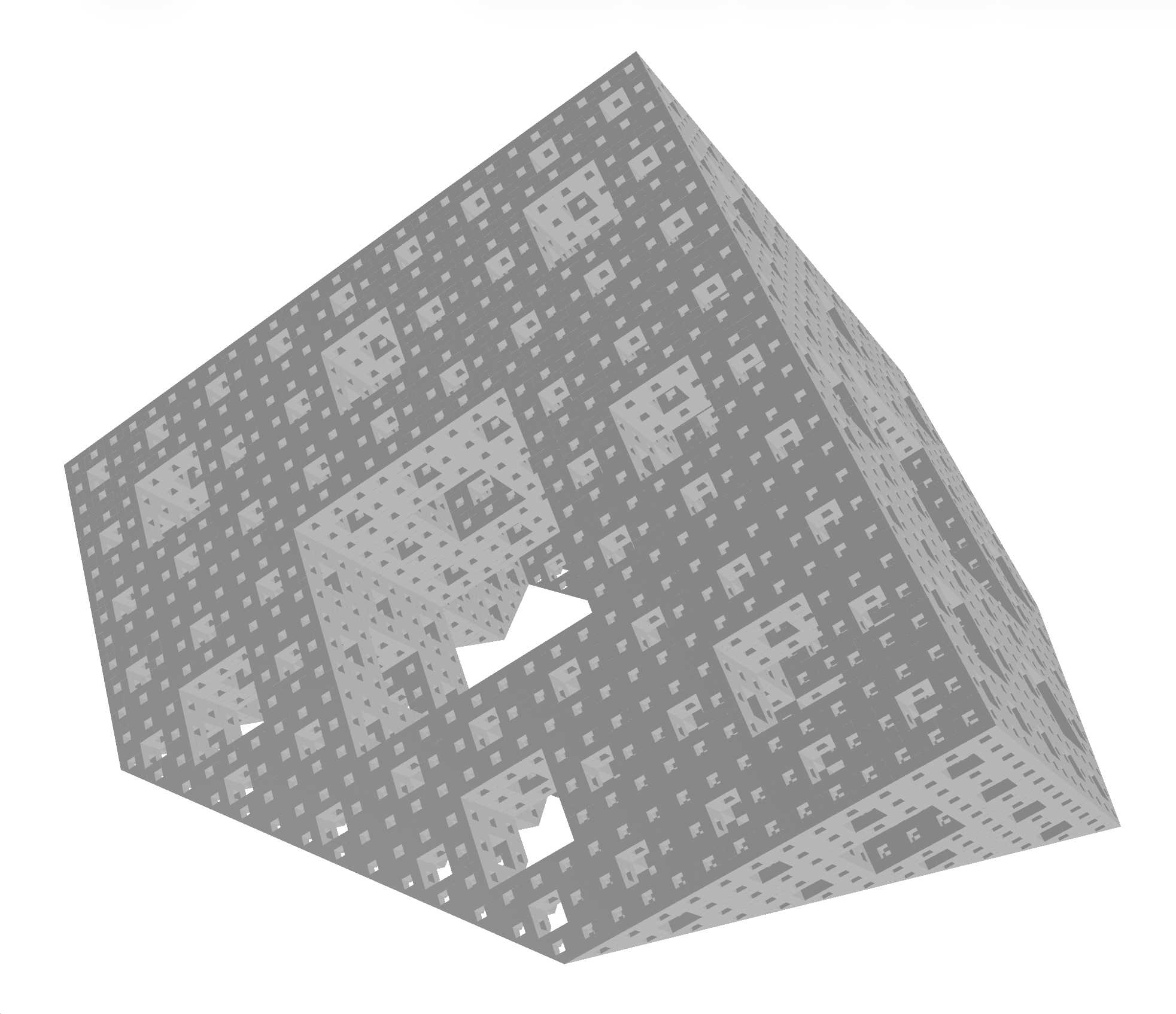 Menger Sponge 4th degree