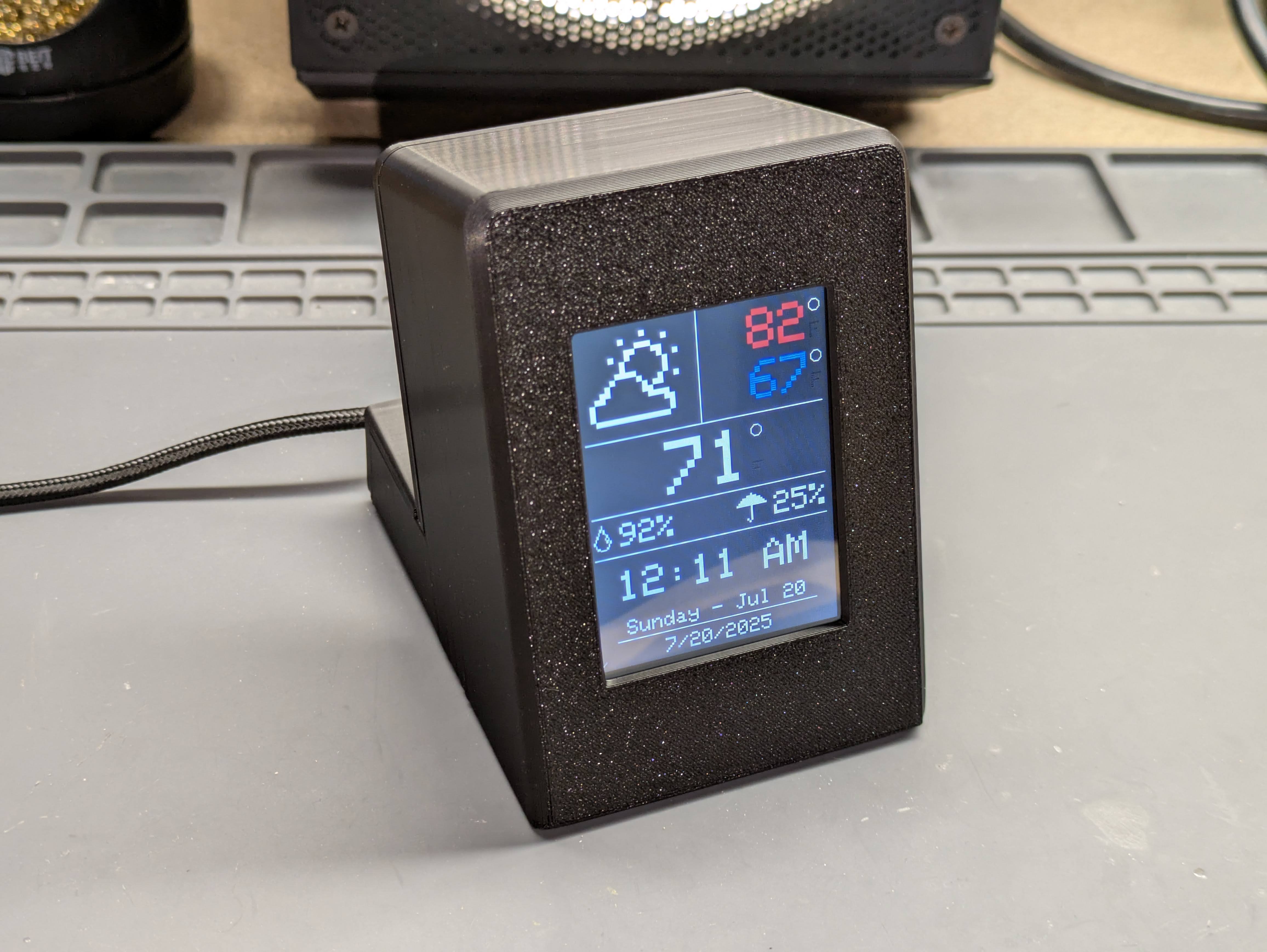 Weather Display - ESP, Arduino, 2.4" TFT, Home Assistant - EATW