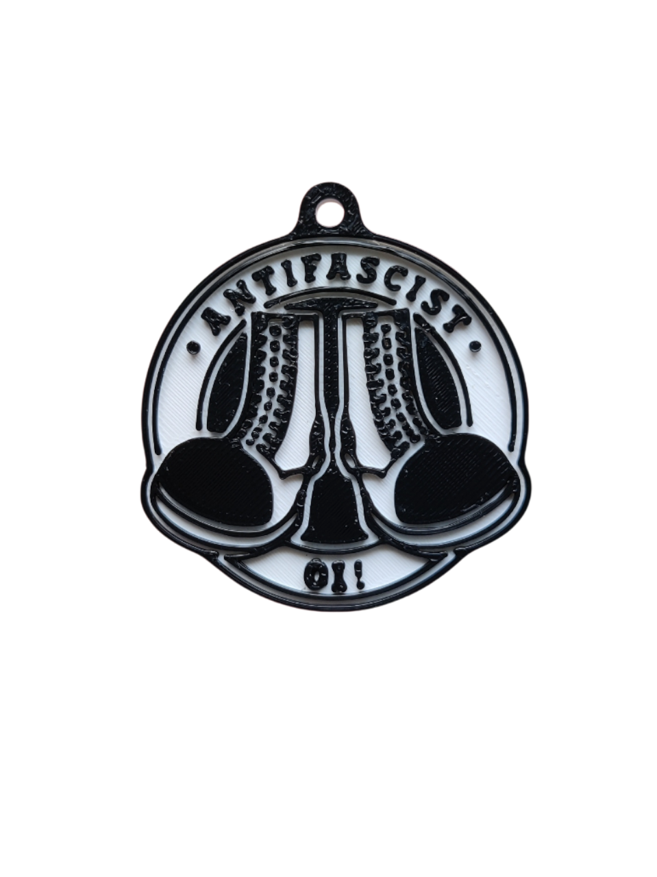 ANTIFASCIST Boots Keychain