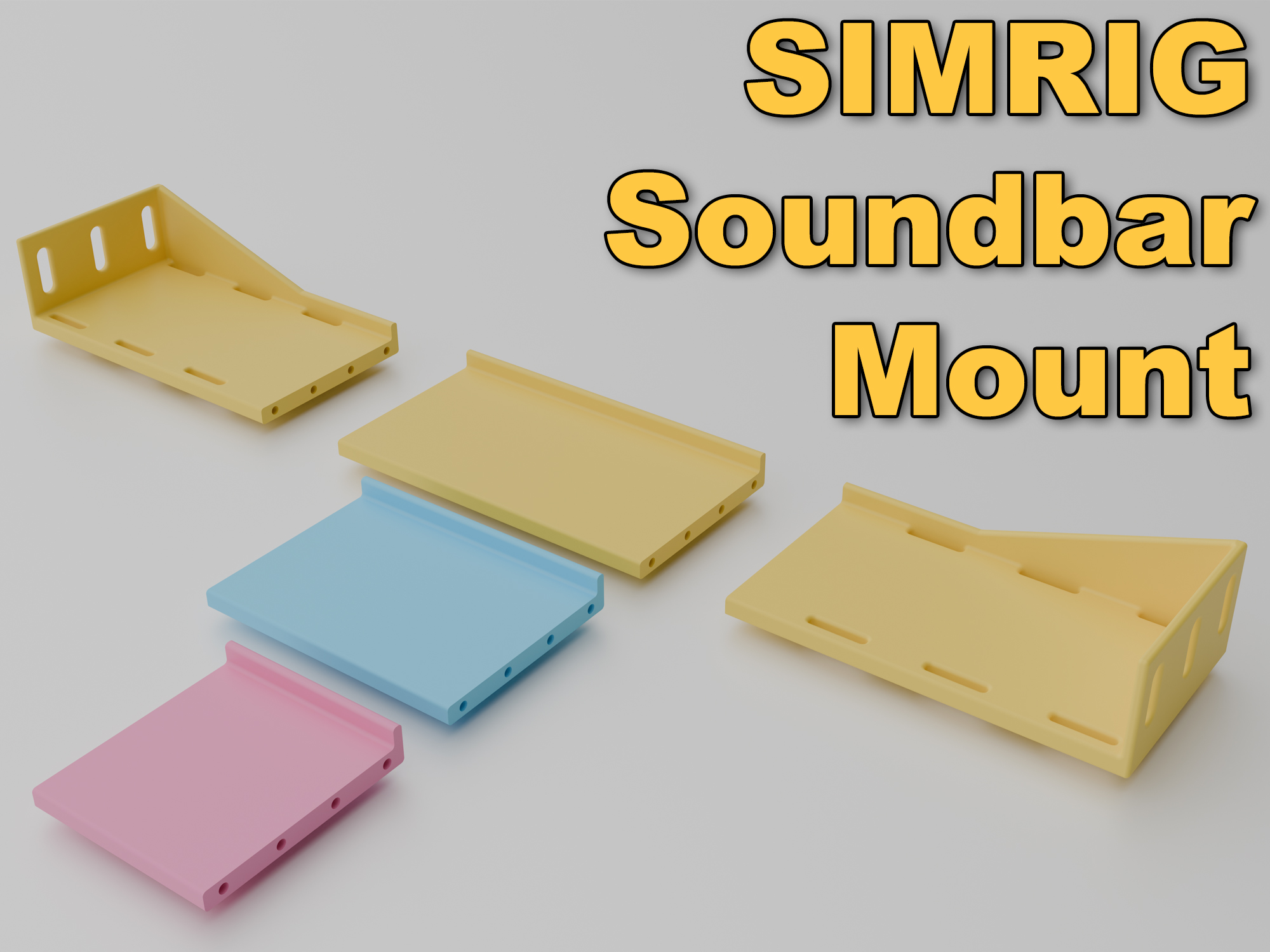 SIMRIG Soundbar shelf | 4040 & 8040 compatible