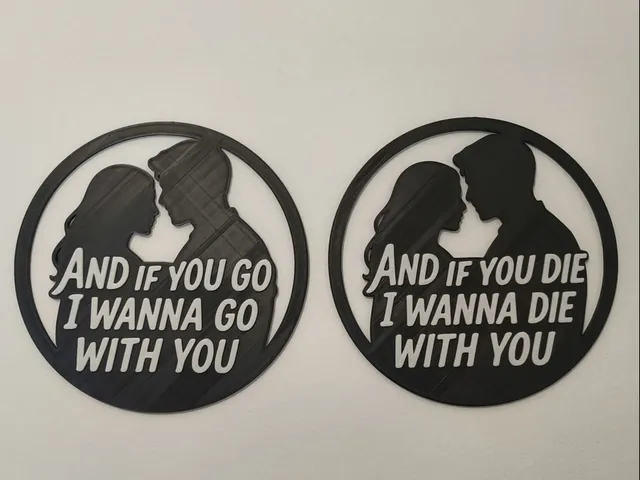 Lonely Day – Couple Split Silhouette Wall Art
