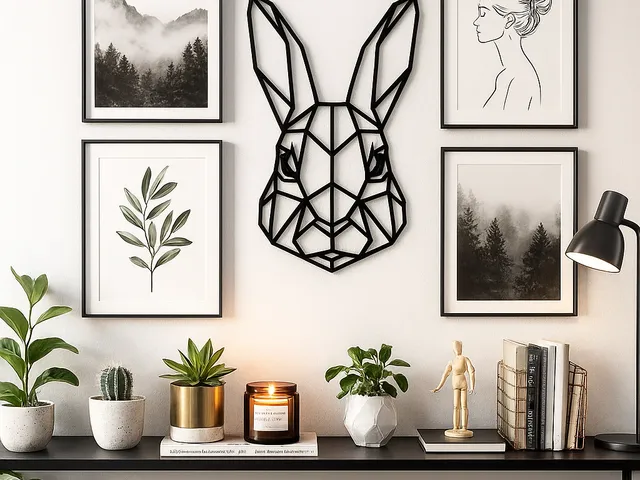 Geometric Rabbit Wall Art – 3D Printable Bunny Head