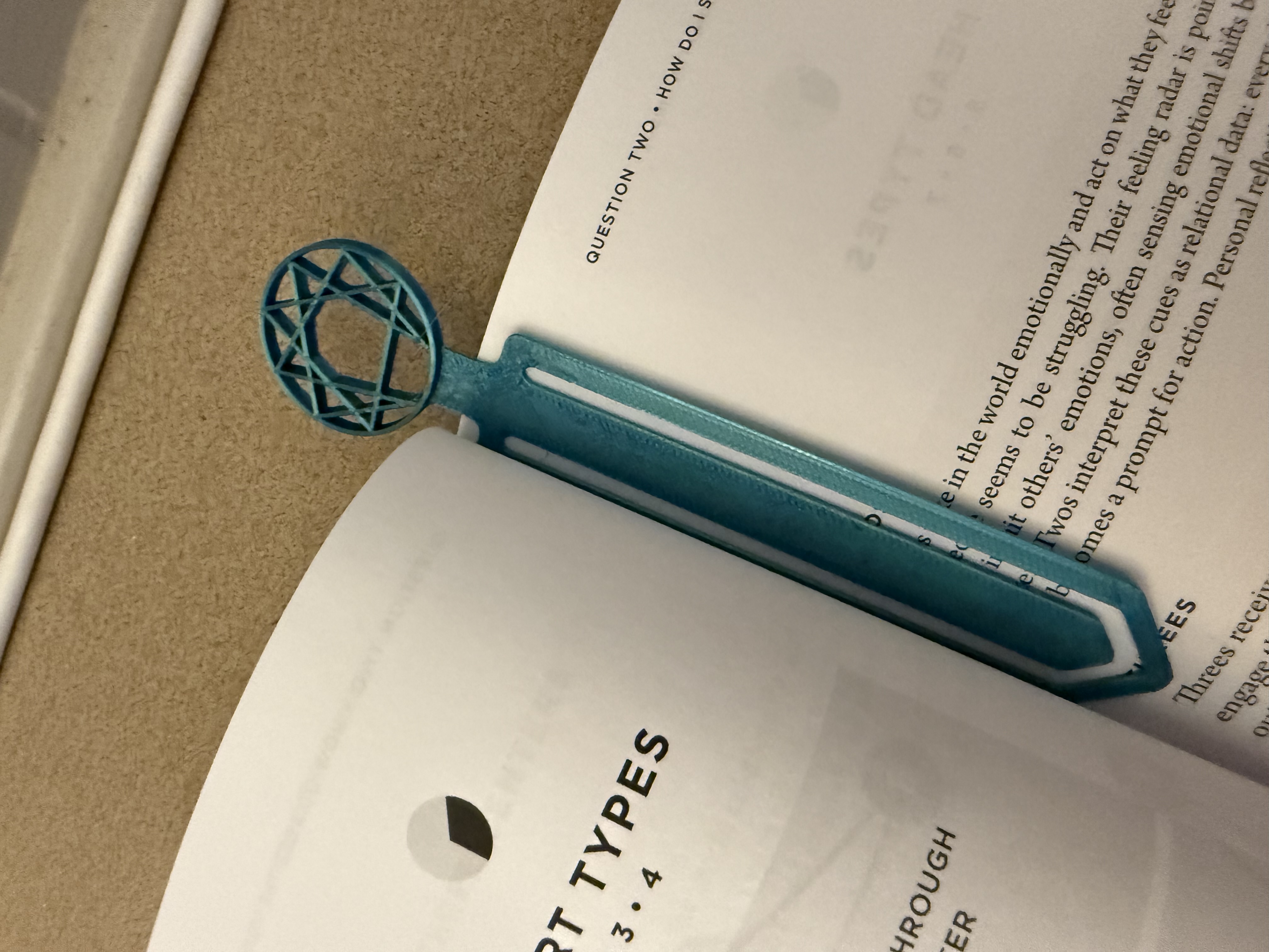 Enneagram Bookmark 3D model thumbnail