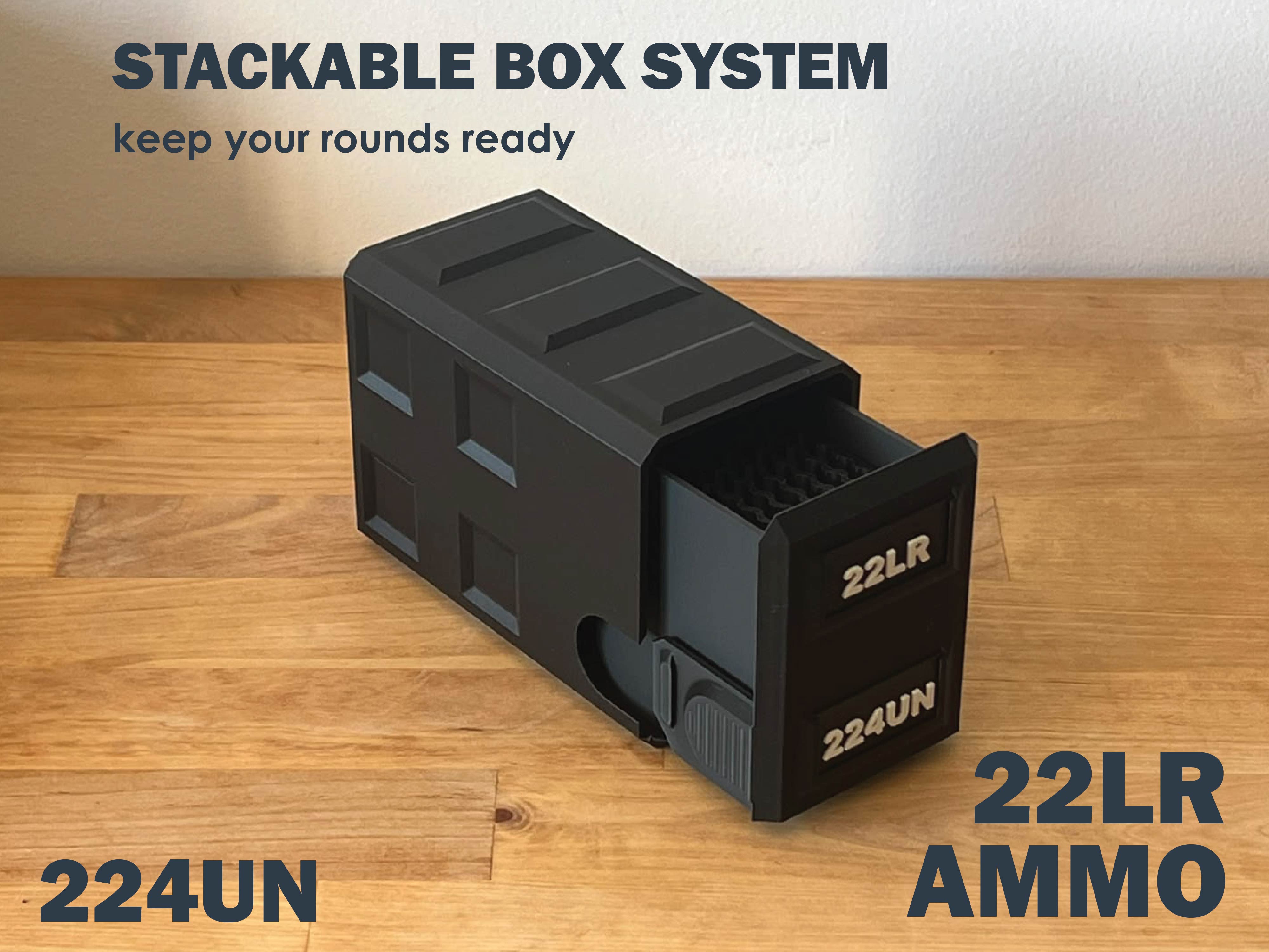 Stackable Ammo Box Single Tall 22LR