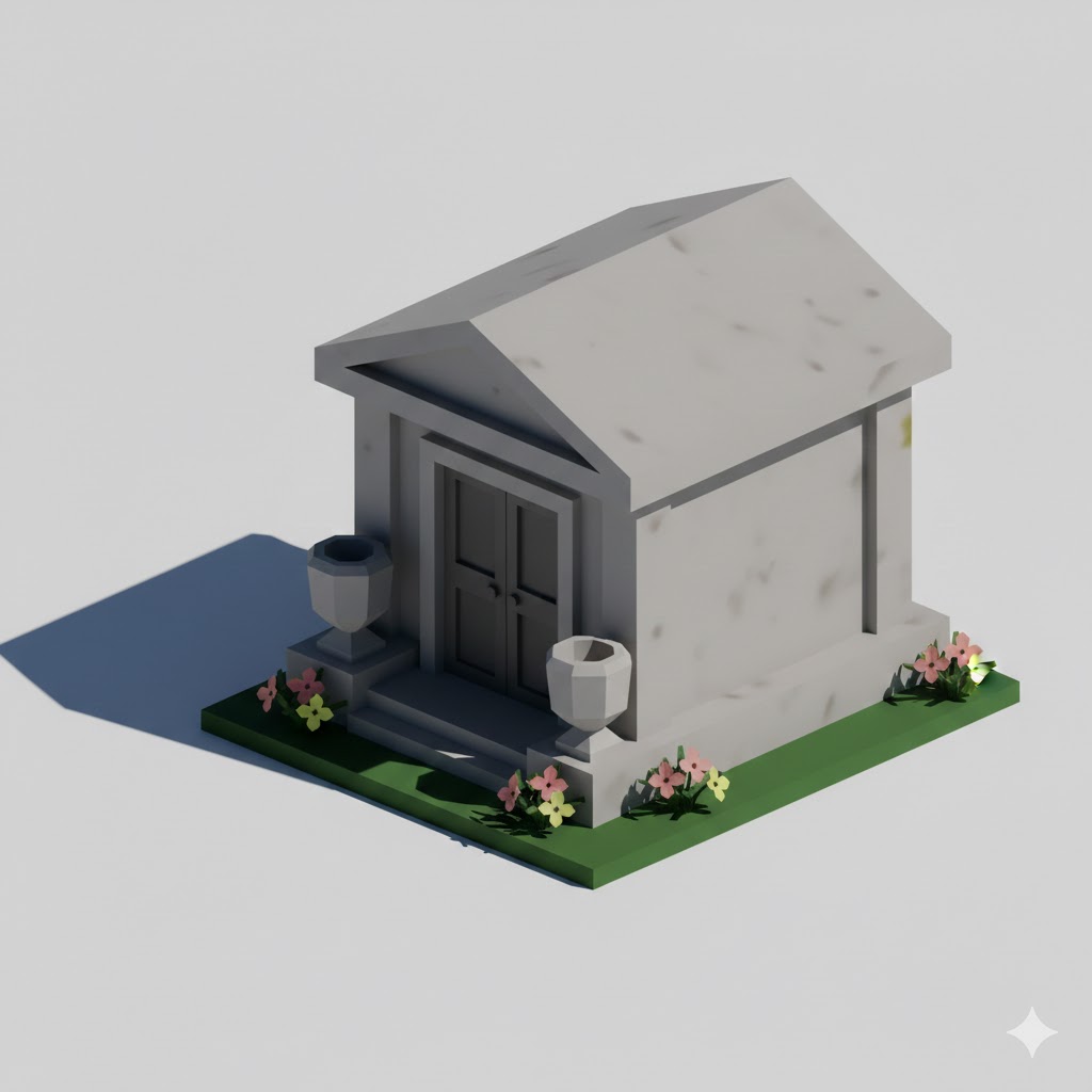 Low Poly Mausoleum