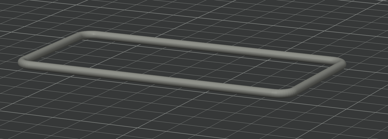 3mm Gasket - 100mm x 50mm for TPU 3D model