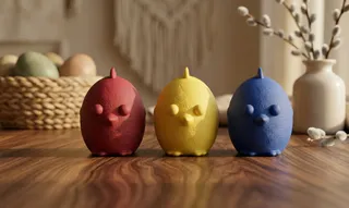 Minimalist Boho Easter Chick