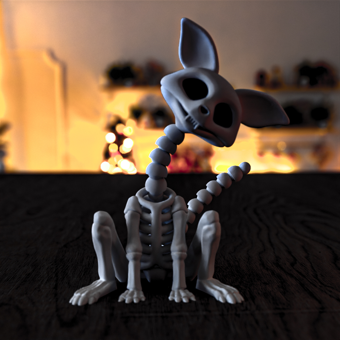 Miniatura 2 do modelo 3D Flexible Cat Skeleton