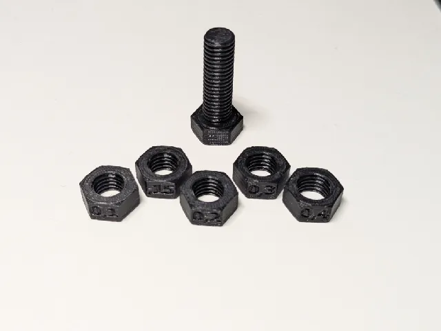 thread test | screw & nut | M10 & M20