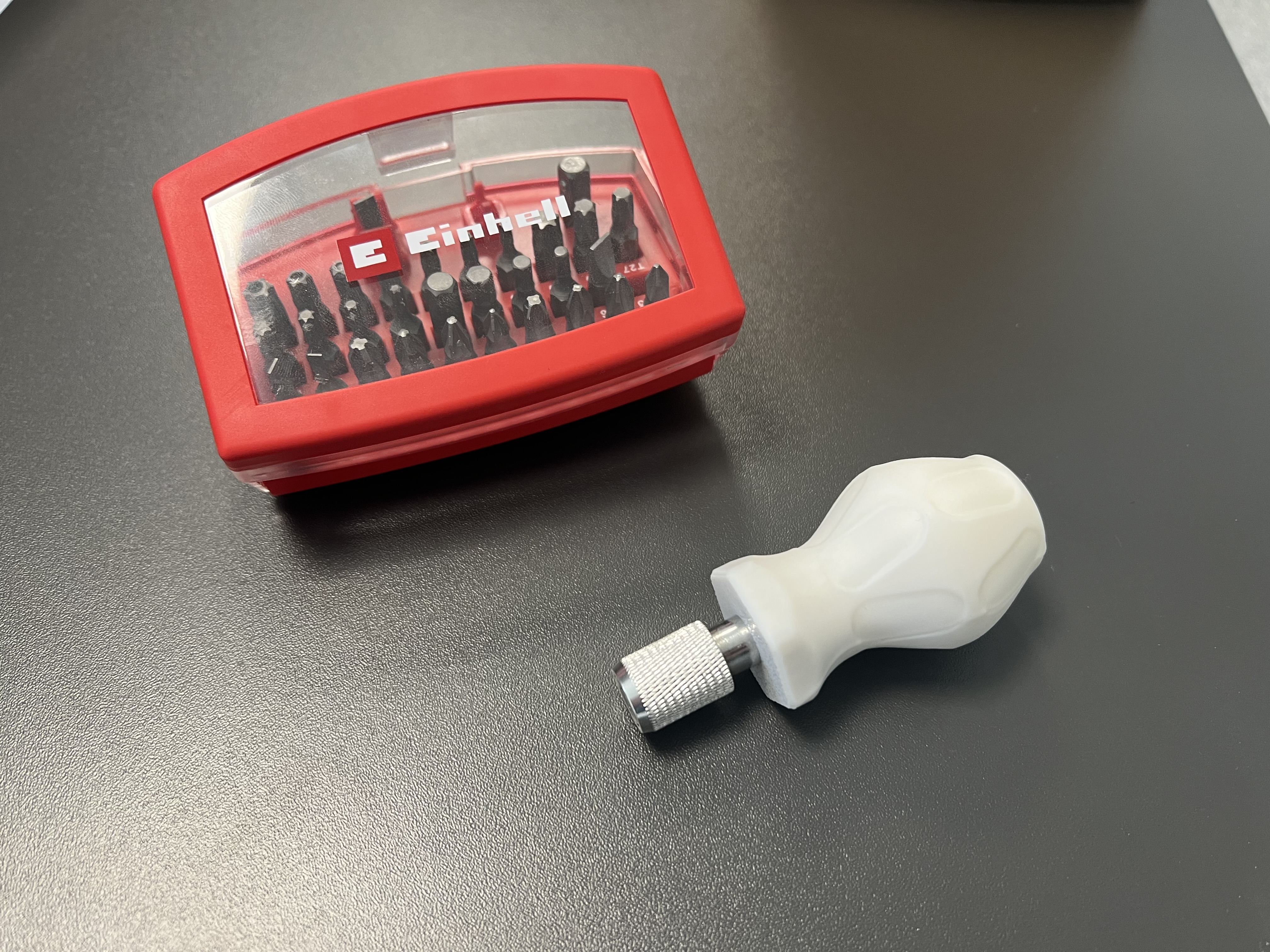 Stubby screwdriver for Einhell bit holder