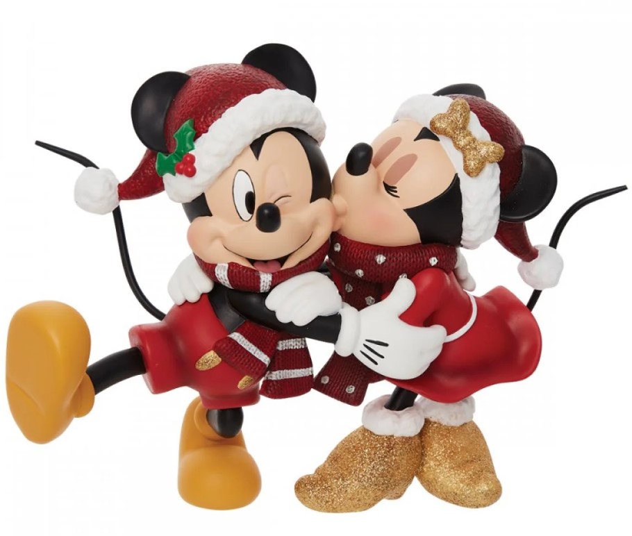 Mickey and Minnie mouse xmas kiss