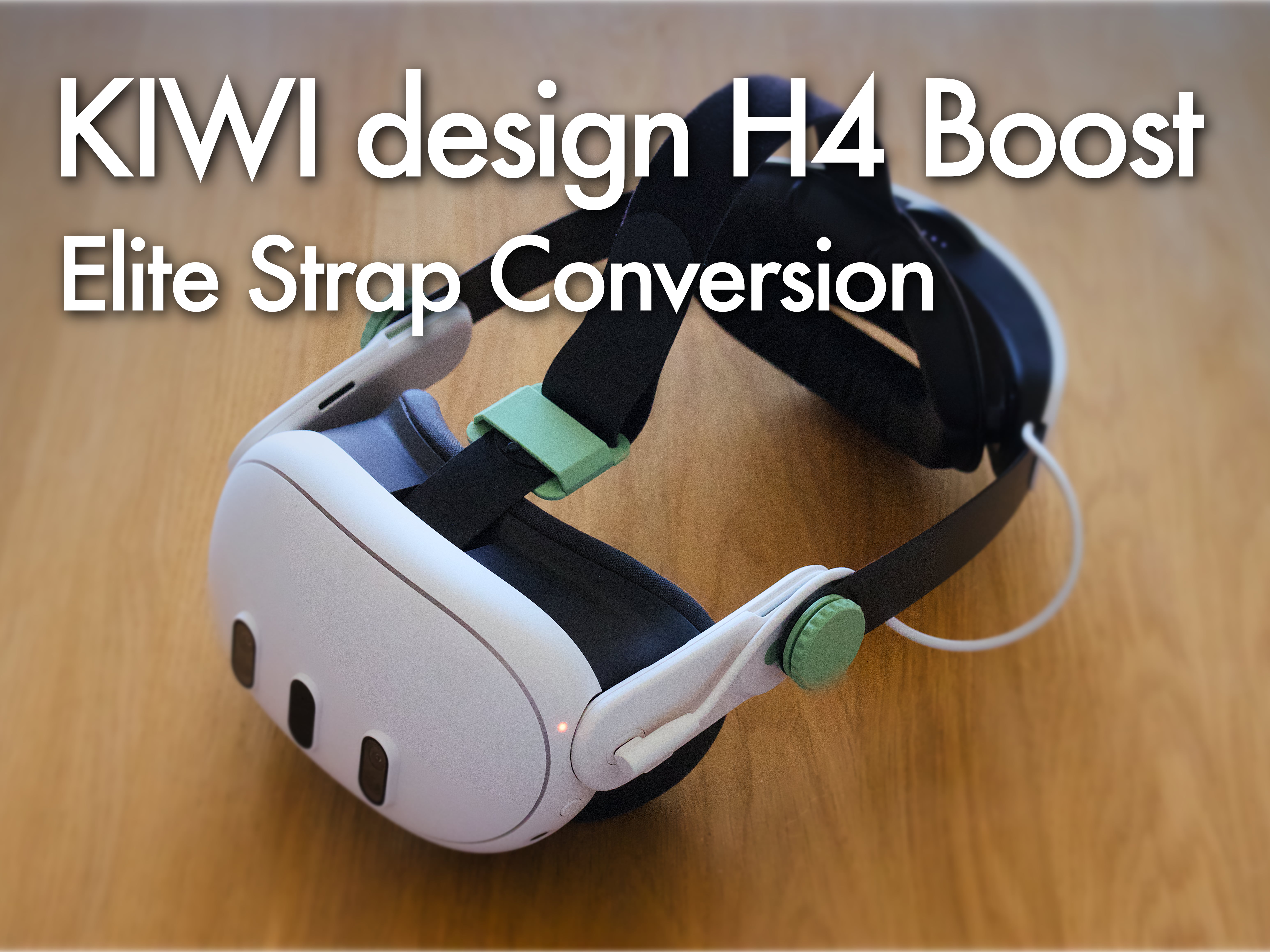 KIWI design H4 Boost to Elite Strap Conversion Mod for Quest 3 3S