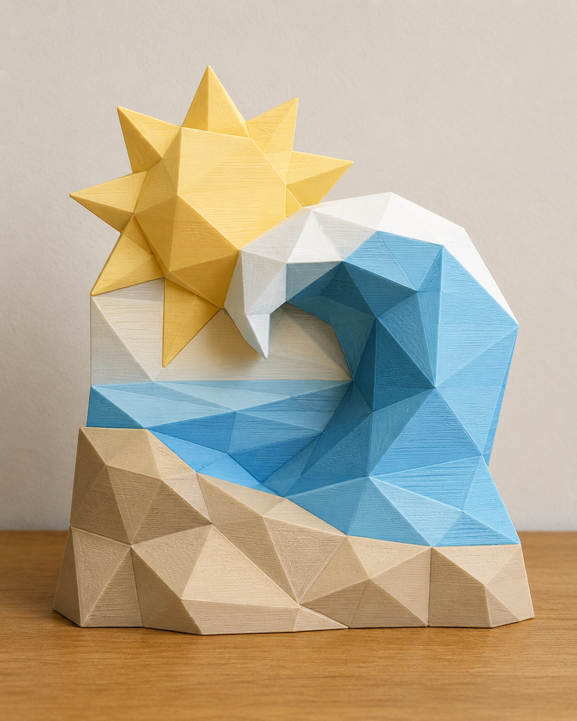 Geometrische Wellenlandschaft/Geometric wave landscape