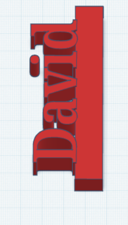 David name tag