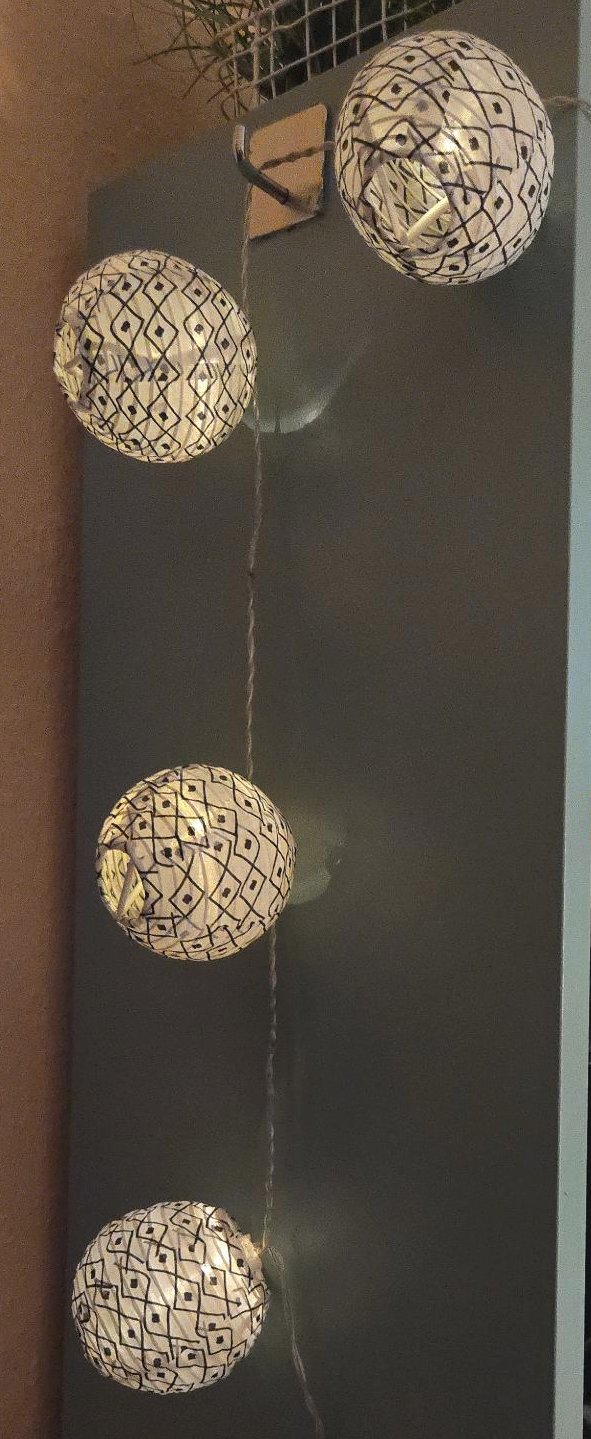 IKEA String Lights Lampion support structure