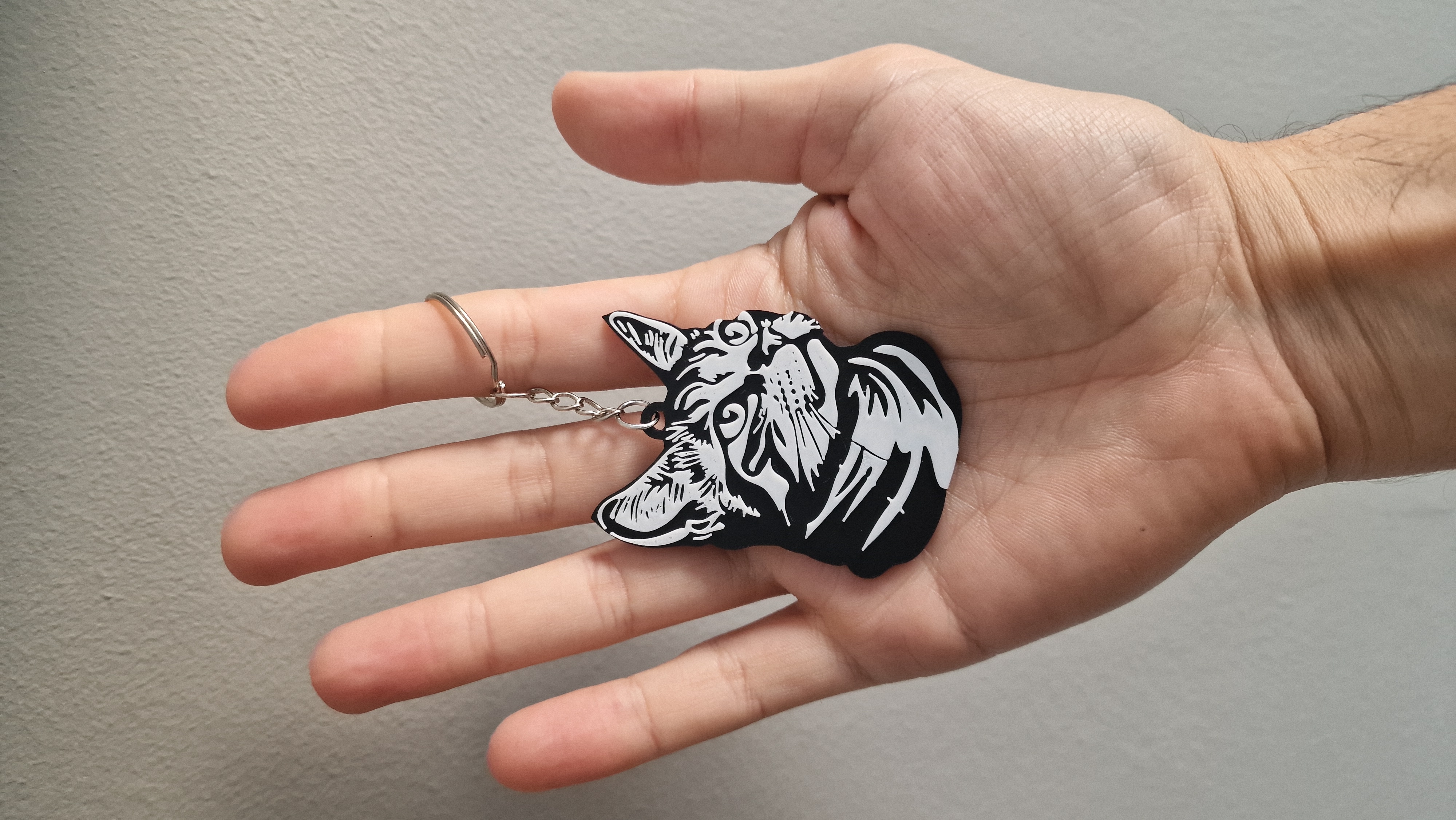 American wirehair keychain — miniatura 3