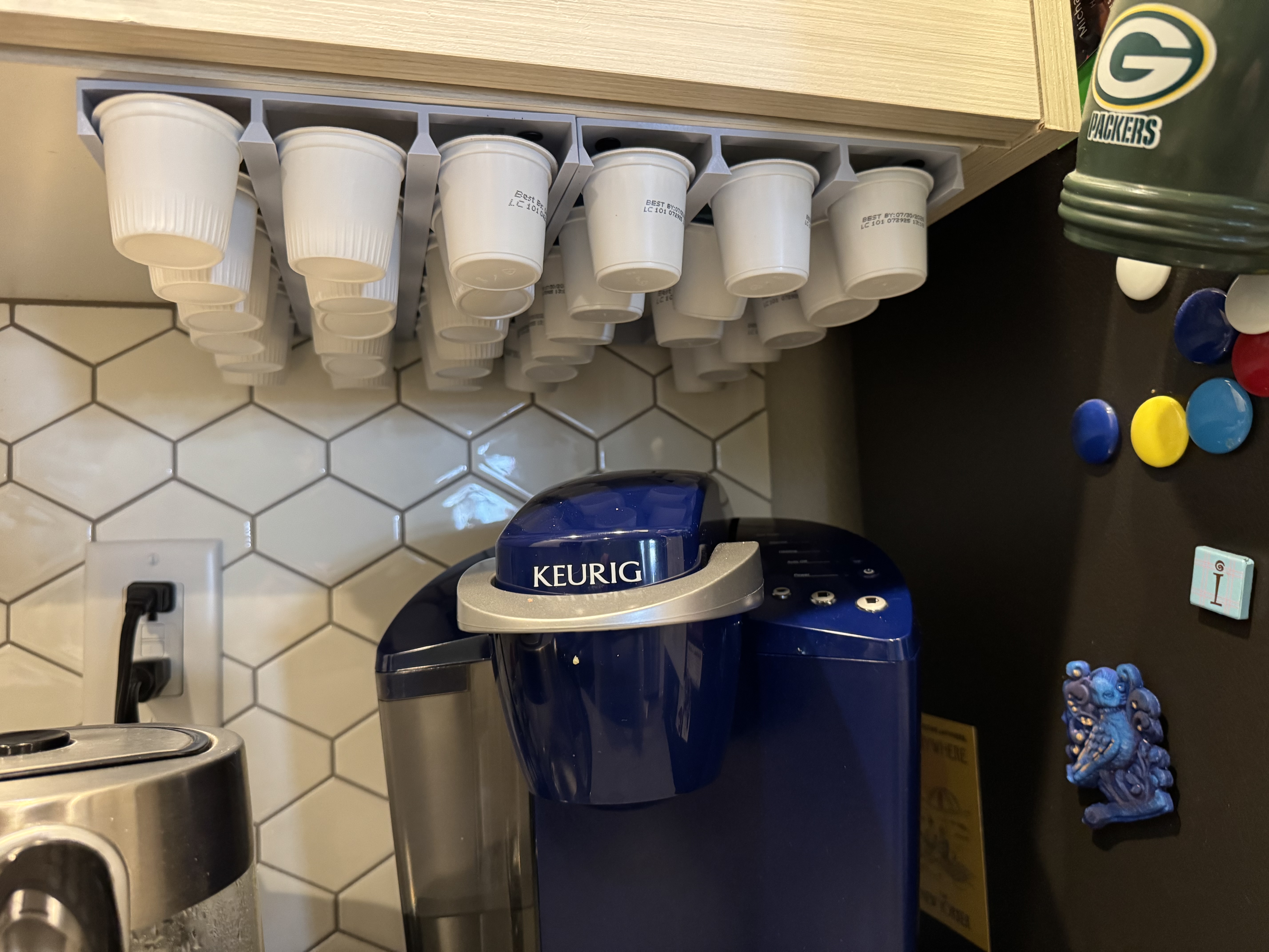longer keurig under cupboard pod holder