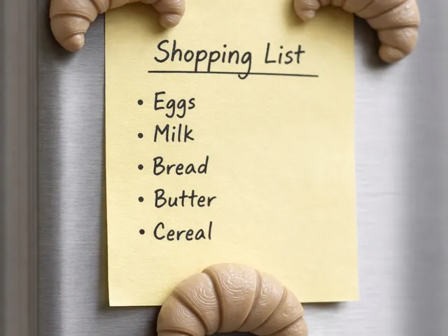 Croissant fridge magnet