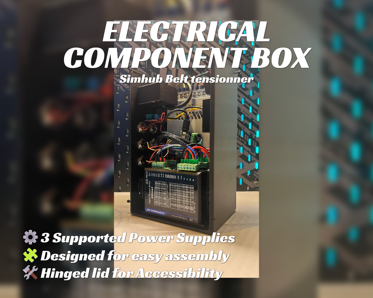 Simhub - Electrical Component Box - DIY Belt tensionner
