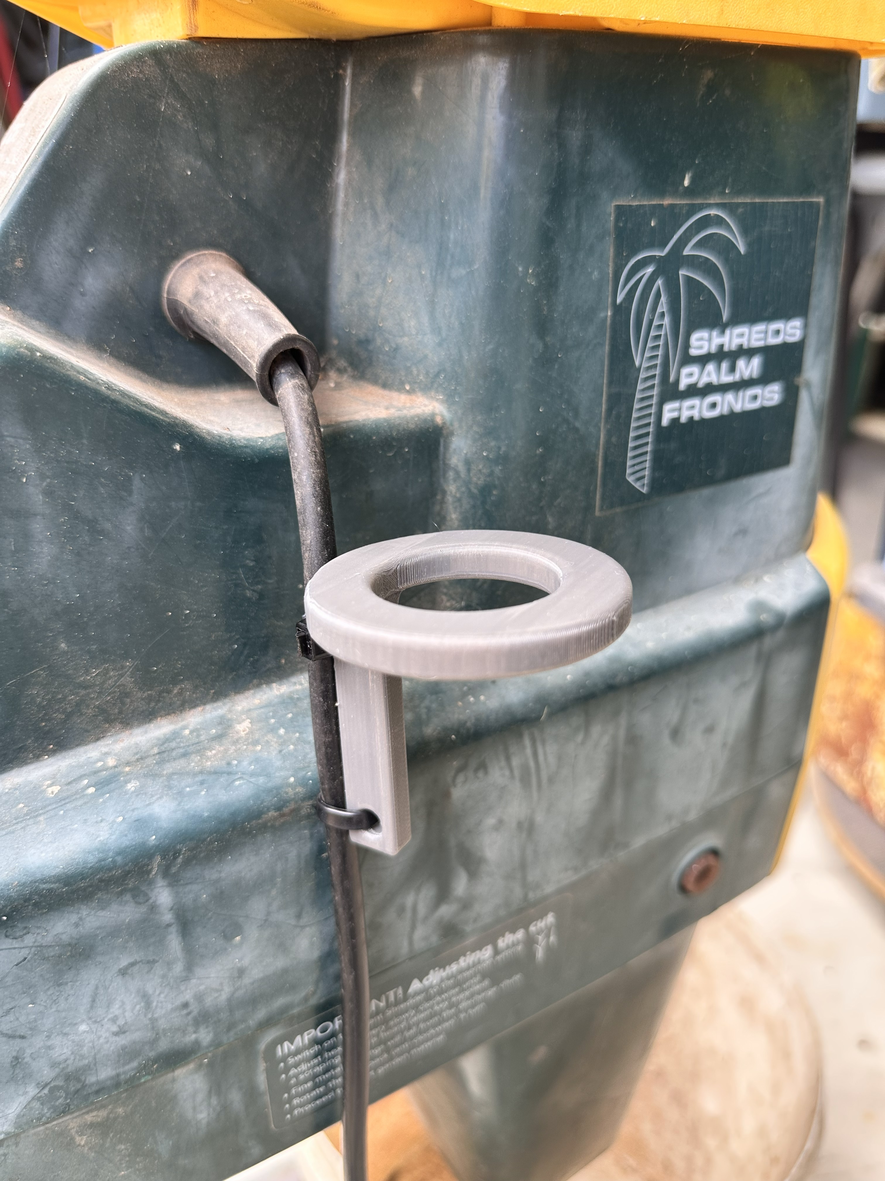 Sredder/Mulcher Push Stick Holder