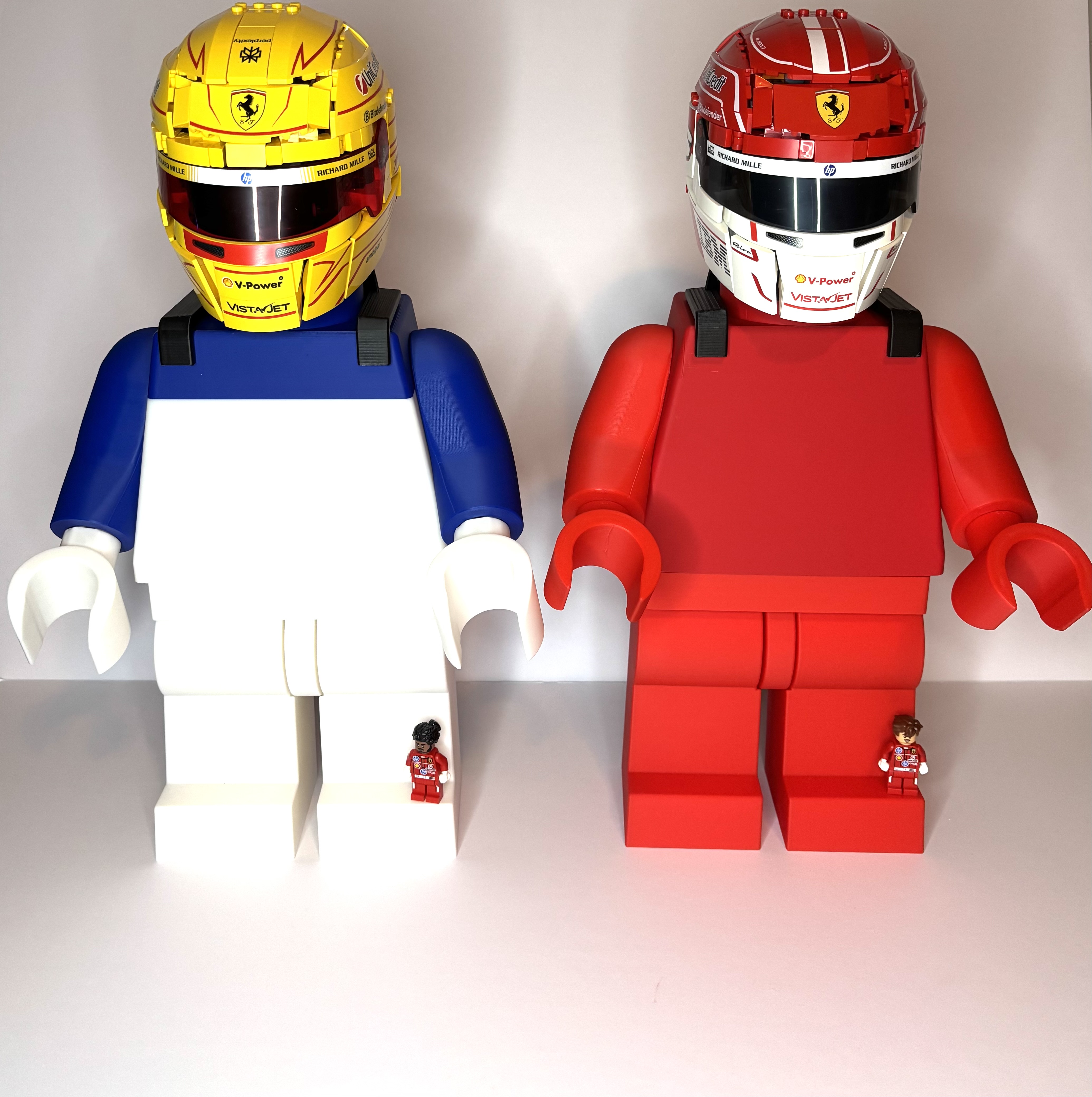 Mega Figure for Lego F1 Helmets