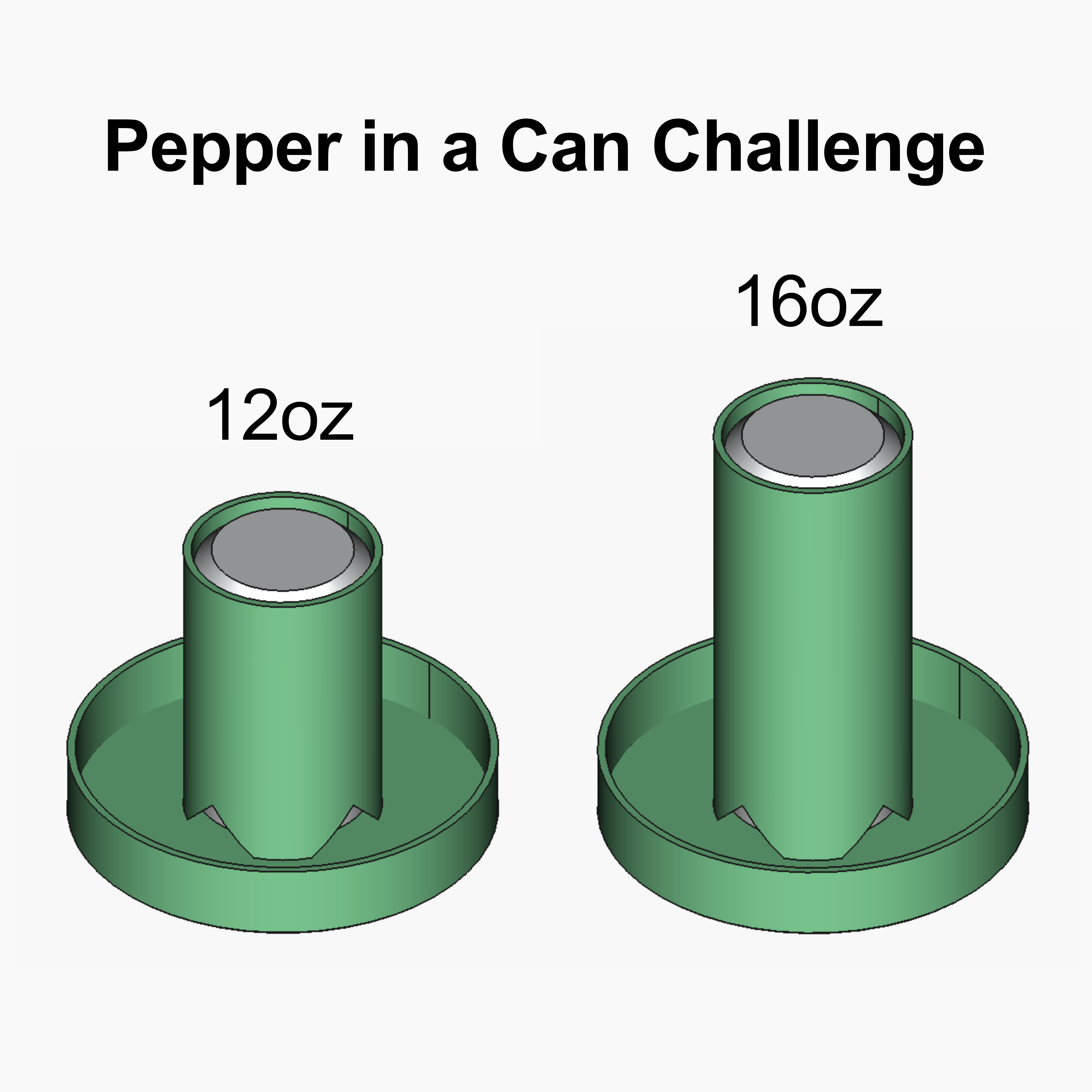 12oz & 16oz Soda / Beer Can Planter – Pepper in a Can Challenge