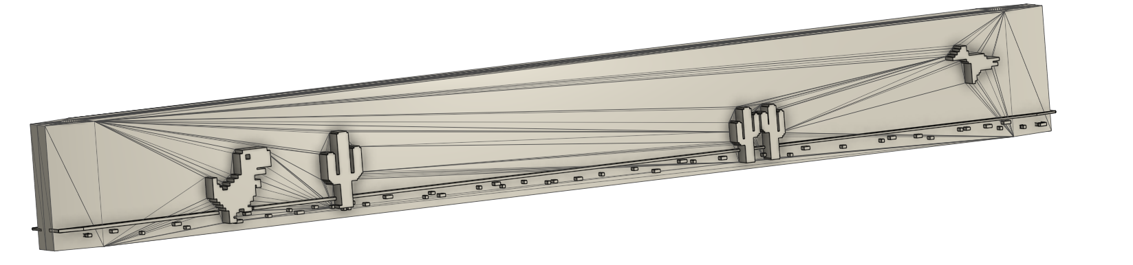 Chrome Dino Game - Dominator titanium top bars